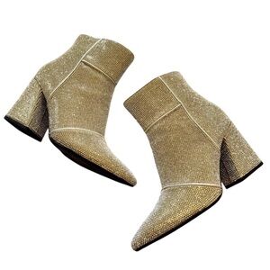 NEW A New Day Target Crystal Studded Ankle Boots Booties Chunky Heel Size 7